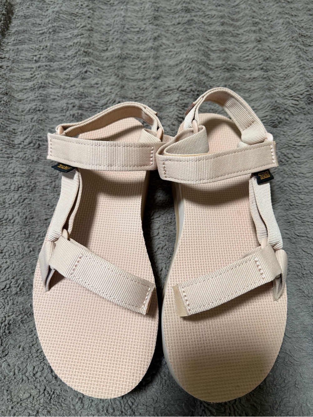 Teva Women's Nude Strappy Platform Sandals